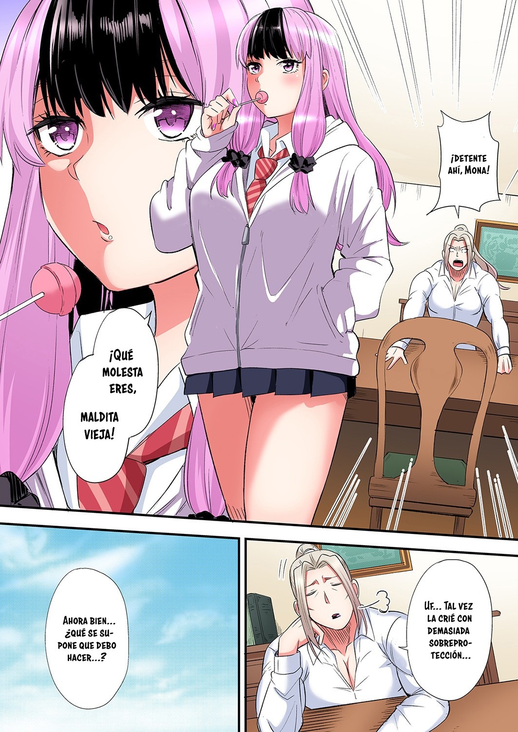 Técnicas sexuales con una mamá gyaru Capítulo 110 - Página 9